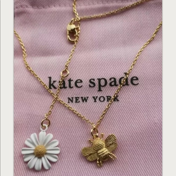 NEW KATE SPADE ALL A BUZZ NECKLACE - Picture 1 of 4